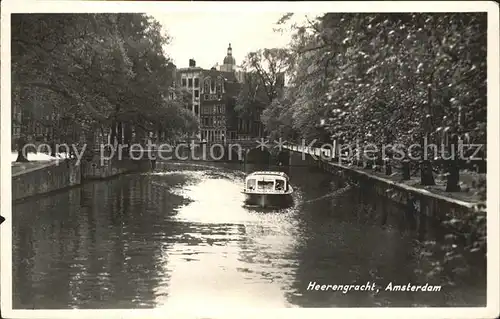 Amsterdam Niederlande Heerengracht Ausflugsboot Kat. Amsterdam