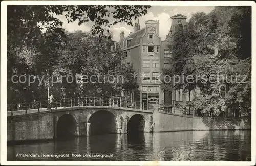 Amsterdam Niederlande Heerengracht hoek Leidschegracht Kat. Amsterdam