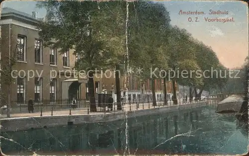 Amsterdam Niederlande Stadhuis O.Z. Voorburgwal Kat. Amsterdam