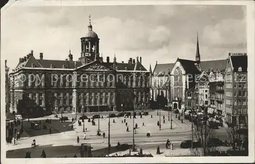 Amsterdam Niederlande Dam met Koninklijk Paleis Kat. Amsterdam