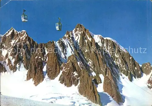 Courmayeur Aosta Mont Maudit Mont Blanc de Tacul Alpen Seilbahn Kat. Aosta