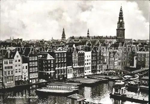 Amsterdam Niederlande Damrak Schiffe Kat. Amsterdam