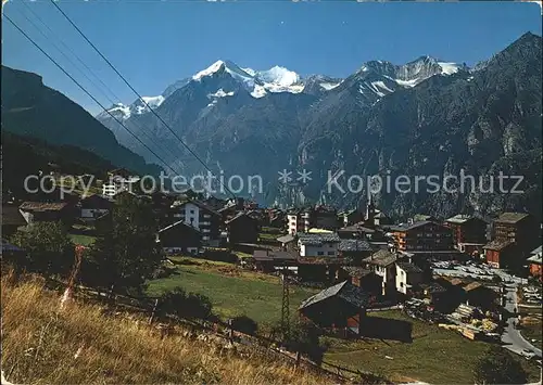 Graechen VS mit Weisshorn Bishorn Barrhorn Kat. Graechen