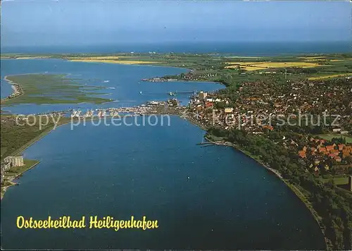 Heiligenhafen Ostseebad Ostseeheilbad an der Vogelfluglinie Deutschland Daenemark Fliegeraufnahme Kat. Heiligenhafen