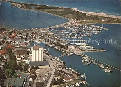 Heiligenhafen Ostseebad Hafen Bad an der Vogelfluglinie Deutschland D?nemark Fliegeraufnahme Kat. Heiligenhafen