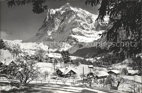 Grindelwald mit Wetterhorn Kat. Grindelwald