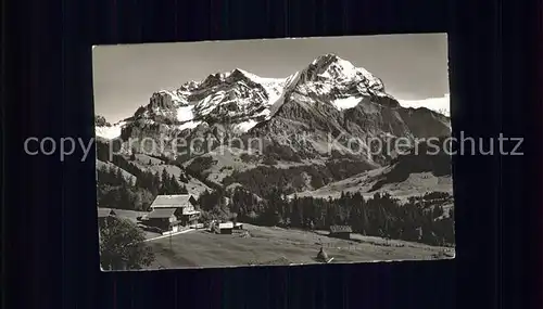 Adelboden mit Grosslohner und Restaurant Schermtanne Kat. Adelboden