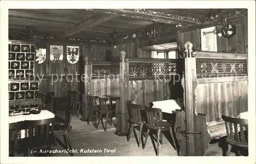 Kufstein Tirol im Auracher Loechl Weinlokal Gaststube Kat. Kufstein