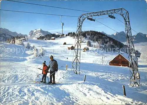 Amden SG Arvenbuehl Glarneralpen Skilift Kat. Amden