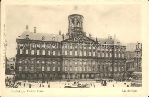 Amsterdam Niederlande Koninklijk Paleis Dam Kat. Amsterdam