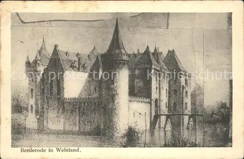 Velsen Schloss Brederode Kat. Velsen