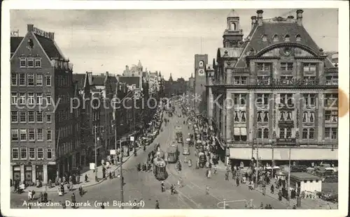 Amsterdam Niederlande Damrak Bijenkorf Kat. Amsterdam