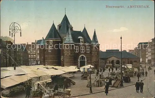 Amsterdam Niederlande Markt Kat. Amsterdam