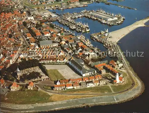 Urk Fliegeraufnahme mit Hafen Kat. Niederlande