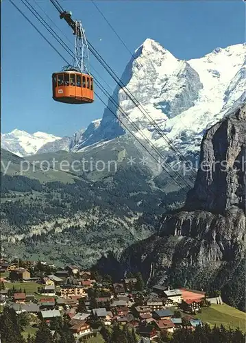 Muerren BE Schilthornbahn Wetterhorn Eiger Kat. Muerren