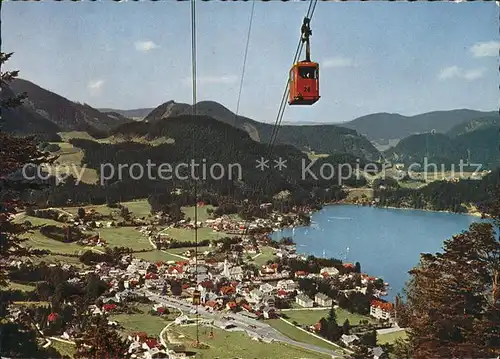 St Gilgen Salzkammergut mit Seilbahn zum Zwoelfer Horn Kat. St Gilgen Wolfgangsee