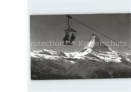 Matterhorn VS Sessellift Zermatt Sunnega Kat. Matterhorn