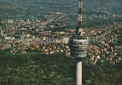 Stuttgart Fernsehturm Fliegeraufnahme Kat. Stuttgart