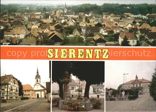 Sierentz Haut Rhin Vue generale Place Eglise Kat. Sierentz