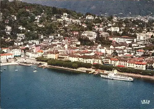 Ascona TI Lago Maggiore Fliegeraufnahme Kat. Ascona