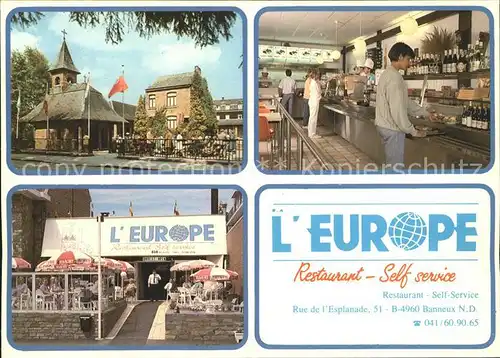 Banneux Restaurant L`Europe Kat. 