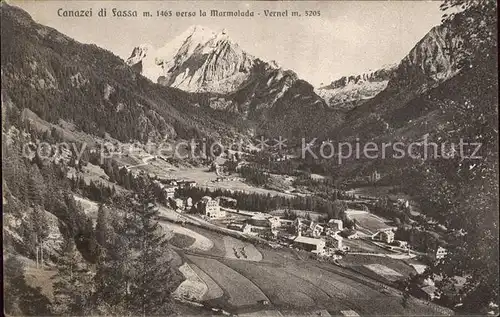 Canazei Suedtirol Val di Fassa versa la Marmolada Vernel Kat. 