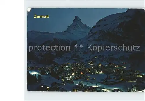 Zermatt VS Matterhorn Mt Cervin Kat. Zermatt