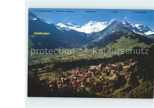 Adelboden Tschingelochtighorn Tierhoernli Steghorn Wildstrubel Fitzer Ammertenspitz Kat. Adelboden