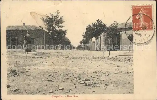 Geryville Une Rue Stempel auf AK Kat. 