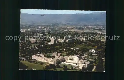 Geneve GE Palais des Nations Vue aerienne Kat. Geneve