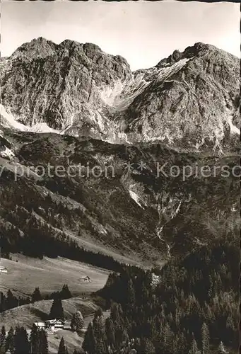 Mittelberg Kleinwalsertal Cafe Pension Bergheim Wildental Kat. Oesterreich