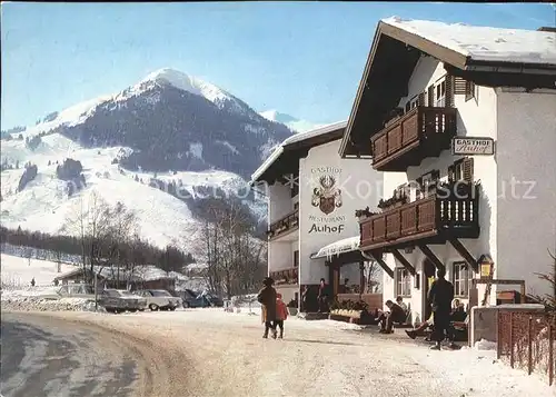 Hinterglemm Saalbach mit Zwoelferkogel Kat. Oesterreich