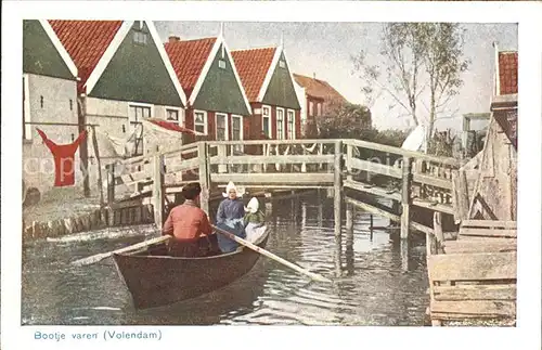 Volendam Bootje varen Kat. Niederlande