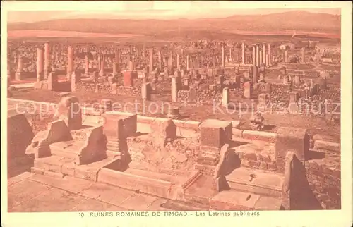 Timgad Ruines Romaines Kat. Algerien