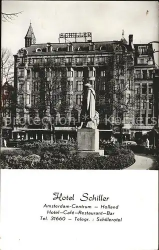 Amsterdam Niederlande Hotel Schiller Kat. Amsterdam