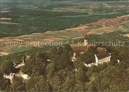 Burg Teck Fliegeraufnahme Kat. Owen