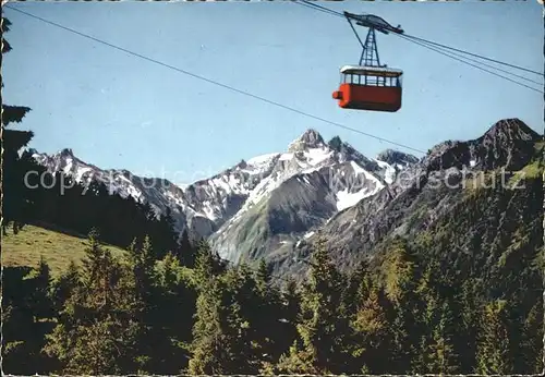 Nebelhornbahn Seilbahn mit Trettacchspitze Kat. Oberstdorf