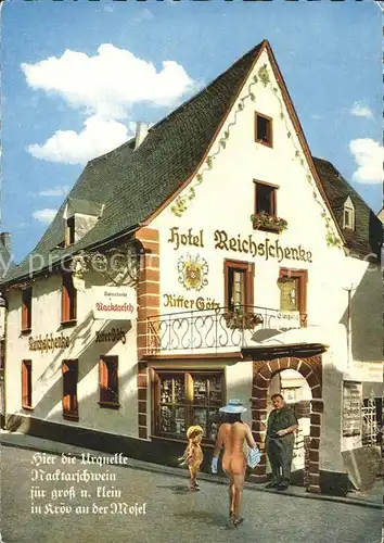 Kroev Mosel Hotel Reichsschenke Zum Ritter Goetz Nacktarschwein / Kroev /Bernkastel-Wittlich LKR