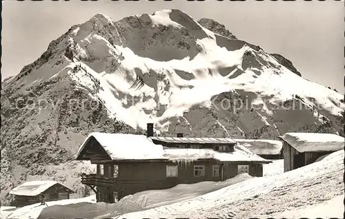 Mittelberg Kleinwalsertal Alpengaststaette Buehlalpe Kat. Oesterreich