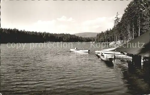 Fichtelgebirge Fichtelsee Boote Kat. 