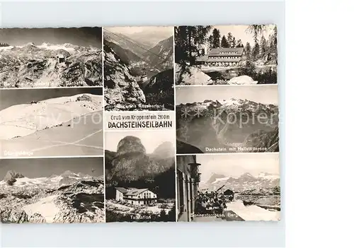 Dachstein Gebirge Berghaus Krippenstein uebungshaenge Heilbronner Kreuz Ausseerland Talstation Schoenbergalm Hallstaettersee Sonnenterrasse Kat. Oesterreich