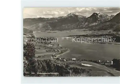 Wolfgangsee Blick vom Falkenstein Kat. Oesterreich