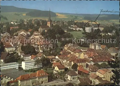 Burgdorf Bern Ortsansicht mit Technikum Kat. Hasle Burgdorf