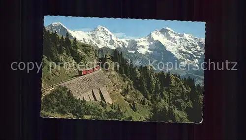 Schynige Platte Bahn Eiger Moench Jungfrau Kat. Eisenbahn