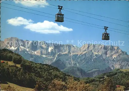 Duerrnberg Hallein Salzberg Gondelbahn mit Untersberg Kat. Hallein