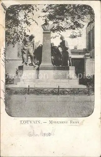 Louvain Loewen Flandre Monument Remy Statue Bueste Kat. 