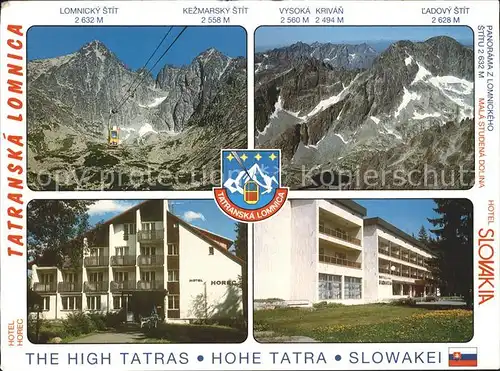 Hohe Tatra Hotel Horec Hotel Slowakia Lomnicky Stit Ladovy Stit Kat. Slowakische Republik