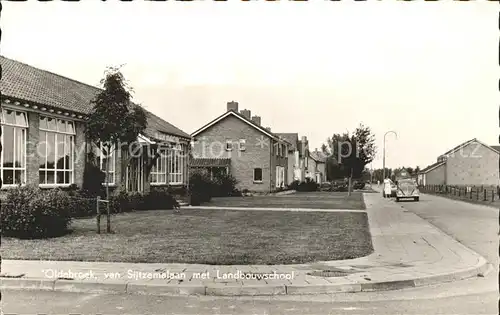 Oldebroek Gelderland van Sijtzemalaan met Landbouwschool Kat. Oldebroek