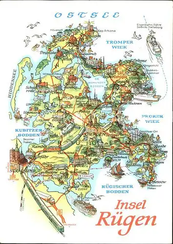 Ruegen Prorer Wiek Bergen Zudar Hiddensee Kat. Bergen