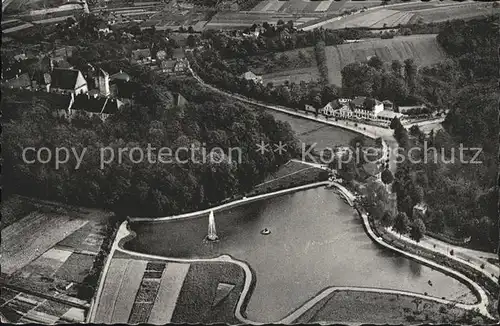 Iburg Teutoburger Wald Waldhotel Felsenkeller Fliegeraufnahme Kat. Hoerstel